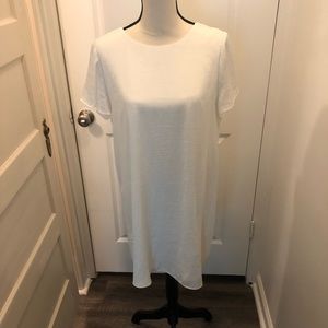 Fab’rik Silk White Shirt Dress